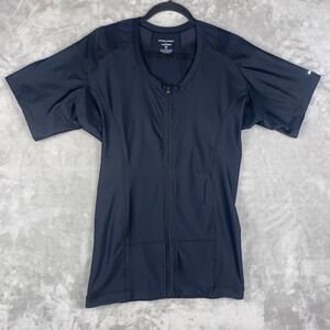 Alignmed Postural Fitness Mens 2XL Black Full Zip‎ Athletic Shirt Compression